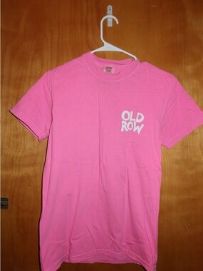 Old row Crew T-Shirt - Bright Pink